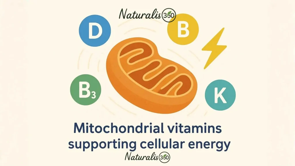 Vitamins boosting cellular energy production